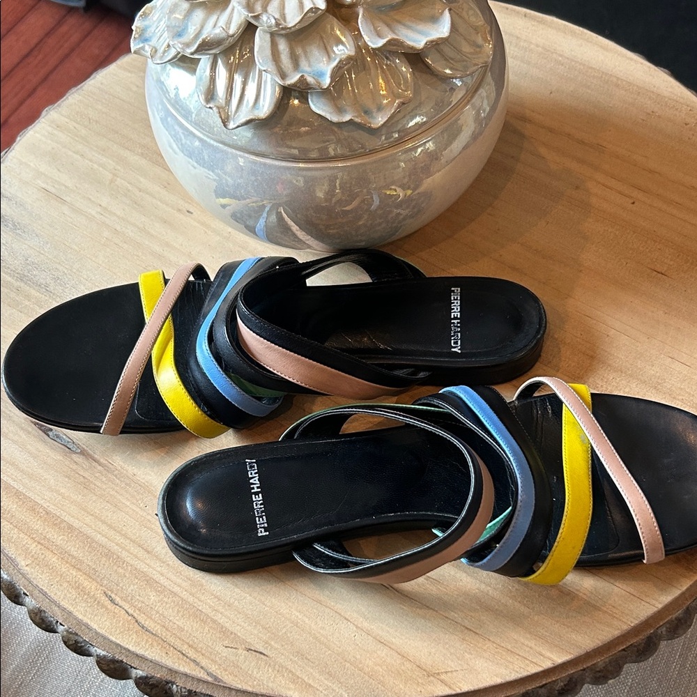Pierre Hardy Multi-Strap Colorful Sandal